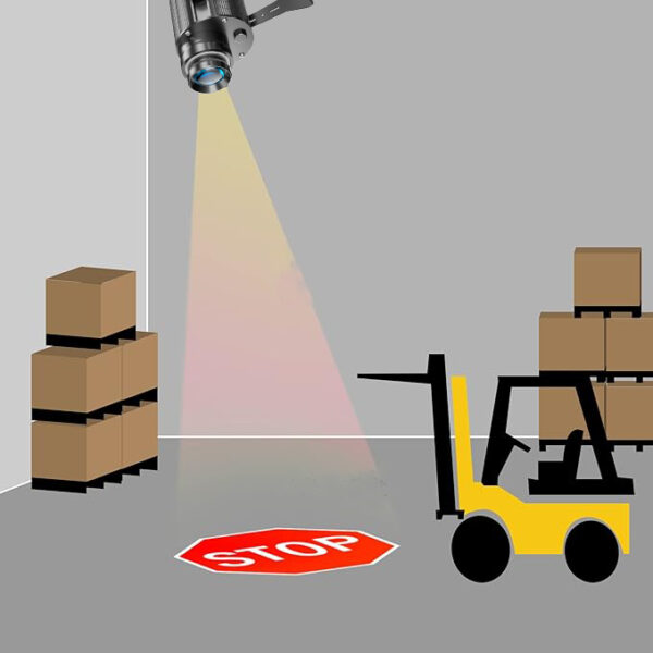 Yoijoys 400W High Power Advertising Floor Sign Projection Light Outdoor Safety Warning Sign Gobo Led Projector Lights Rotation - Image 4