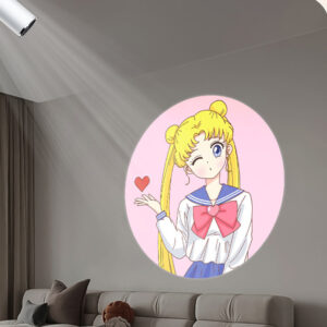 YoiJoys 8W home decoration full color image customized logo display projector light with rotation christmas Projector Light