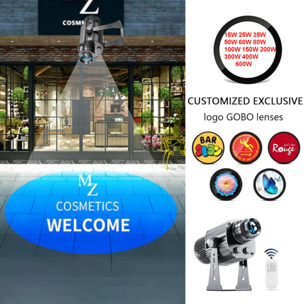 YoiJoys Commercial Working Zone Advertising Logo Sign Gobo Projector Logo Light With Rotating - Image 7