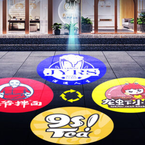 YoiJoys Factory Good Quality Full Lumen 100W Four Photos Rotation Projector Logo Lamp With Rotation Image Waterproof IP67