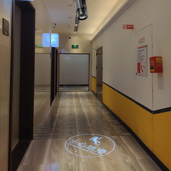 YoiJoys Indoor Electronic Signs Led Projector Logo Lamp With Safety Warning Logo Advertising Logo Light