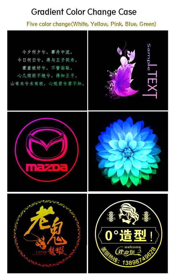 2024 Yoijoys Professional Advertising Lights 50W Auto Color Changing Gobo Logo Projector Light Waterproof IP67 Outdoor Rotation - Image 7