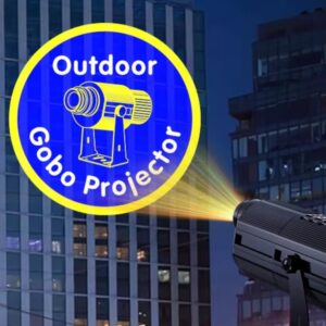YoiJoys Led Mini Projector 15W Waterproof IP67 Advertisement Lights Rotation Gobo Night Light Projector Outdoor Logo Projection