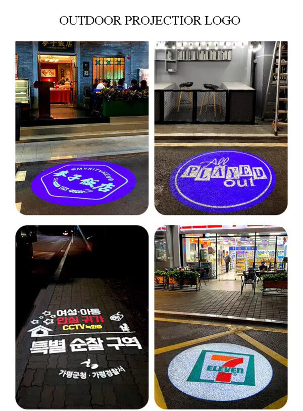 YoiJoys Best Quality Aluminum Alloy Body Gobo Glass Material Logo Led Lights Business Logo Sign Custom Logo Projection Light - Image 6