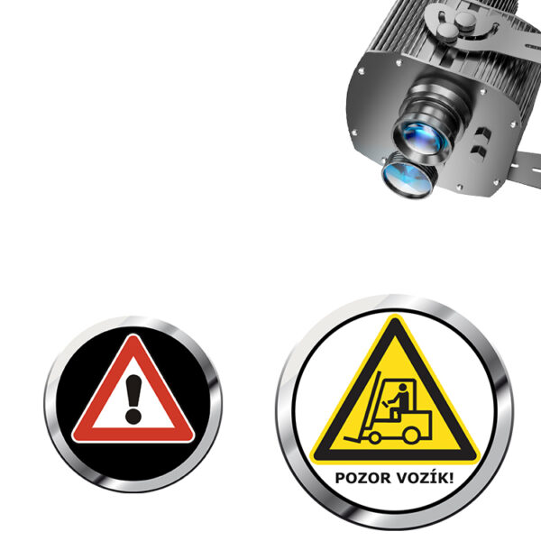 Yoijoys Professional dual lens projection light logo for safety in production projector light pedestrian safety zone area