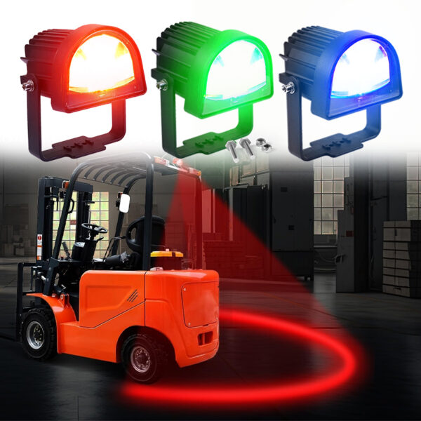 Yoijoys U-Shaped Forklift Safety Warning Light To Alert The Pedestrian In Warehouse Red Zone Forklift Danger Zone Warning Light - Image 7