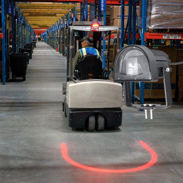 Yoijoys U-Shaped Forklift Safety Warning Light To Alert The Pedestrian In Warehouse Red Zone Forklift Danger Zone Warning Light - Image 5