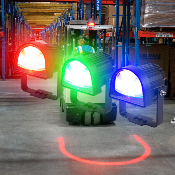 Yoijoys U-Shaped Forklift Safety Warning Light To Alert The Pedestrian In Warehouse Red Zone Forklift Danger Zone Warning Light - Image 4