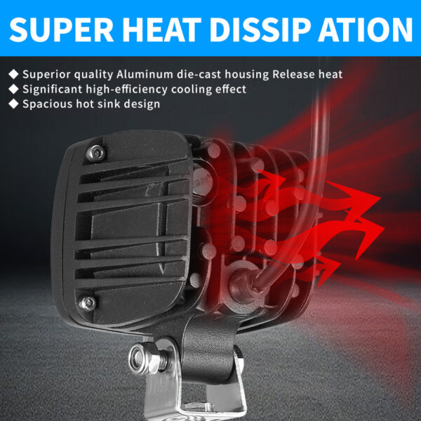 Yoijoys Waterproof IP67 Vehicle Safety Lamp Led Forklift Red Blue Forklift Led Arrow Light Forklift Safety Warning Light dc10-80 - Image 7